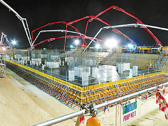 混凝土、一次性澆筑