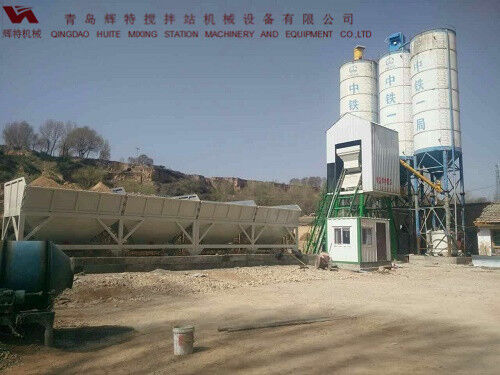 輝特攪拌站50站采用計算機加儀表的控制系統(tǒng)，計算速度快