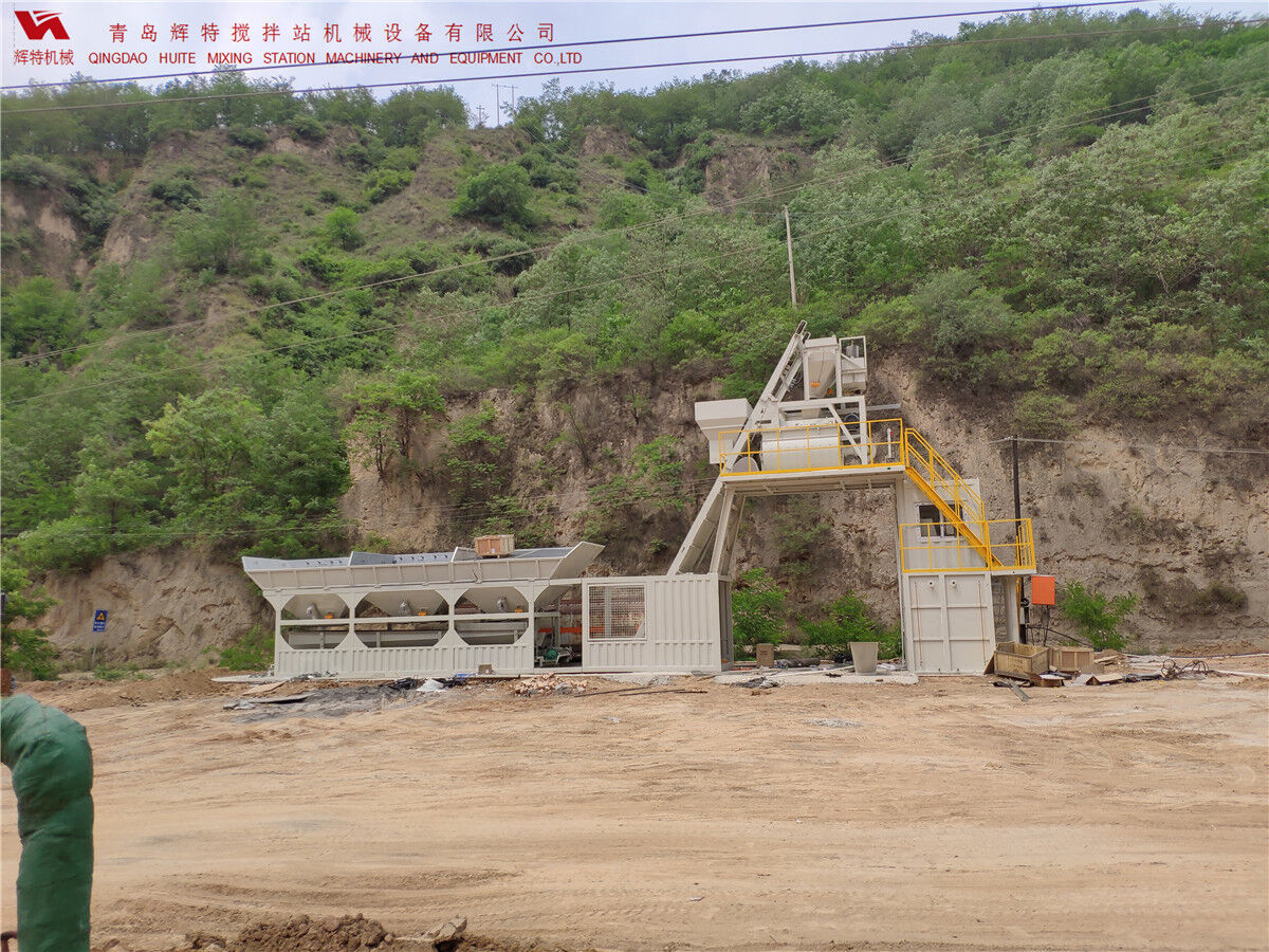 青島輝特機(jī)械 HZM75免基礎(chǔ)攪拌站模塊化設(shè)計(jì)，安裝快捷