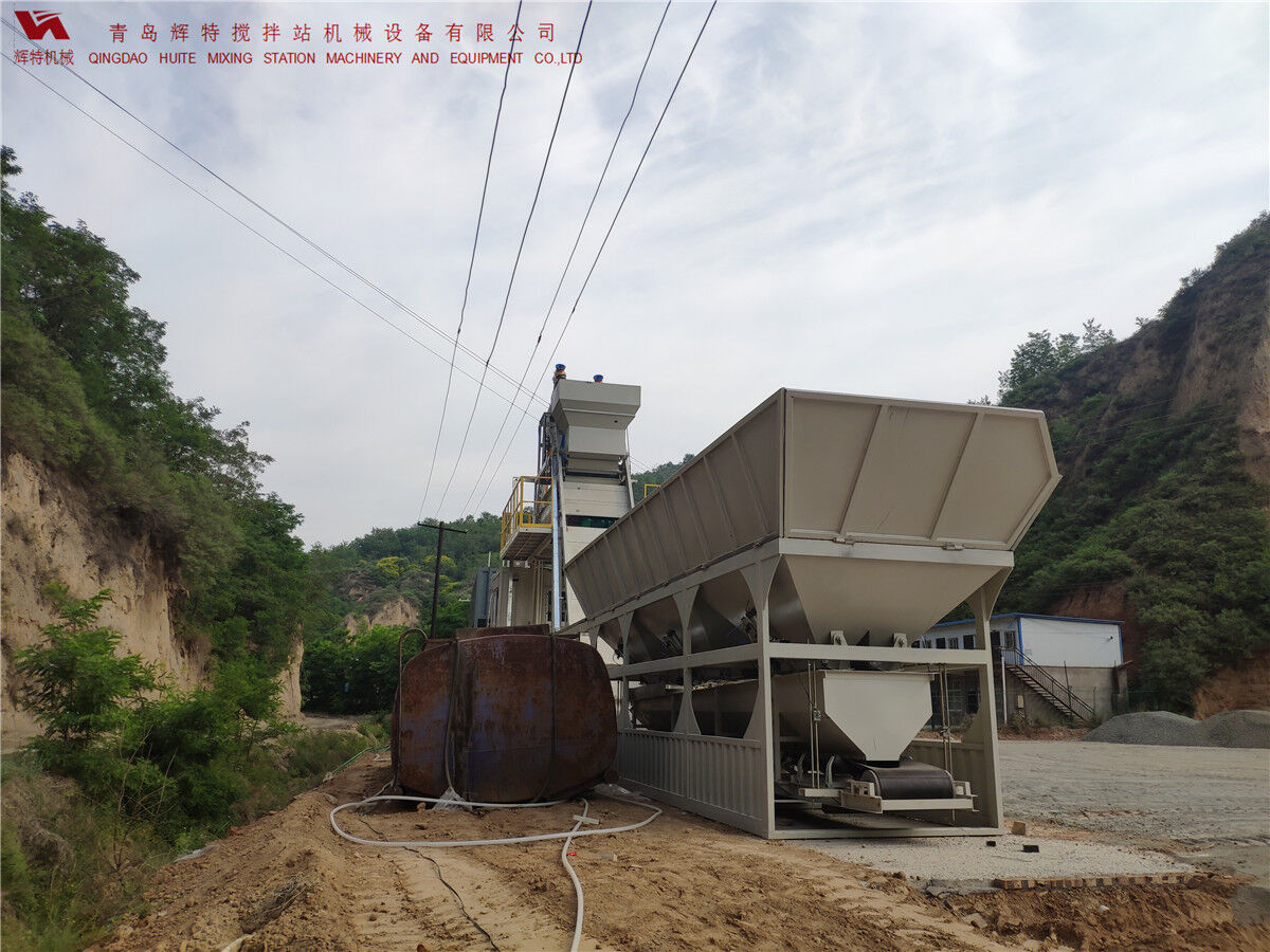 青島輝特機(jī)械 HZM75免基礎(chǔ)攪拌站模塊化設(shè)計(jì)，安裝快捷