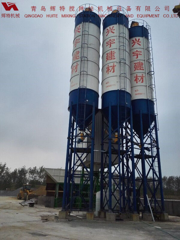輝特攪拌站HZS75特別適合于干硬性、半干硬性混凝土的生產(chǎn)