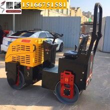 內(nèi)外兼修！1噸雙鋼輪振動(dòng)壓路機(jī) 全液壓柴油壓路機(jī) 振動(dòng)小碾子