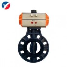 供應(yīng)D671S氣動PVC蝶閥